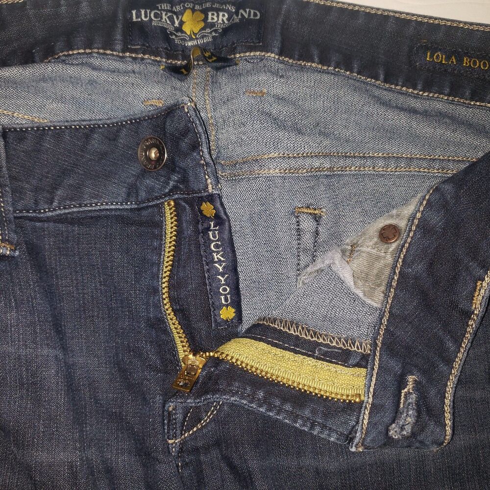 LUCKY BRAND Lola Boot Bootcut Denim Jeans Womens Size 12/31 - Picture 3 of 10